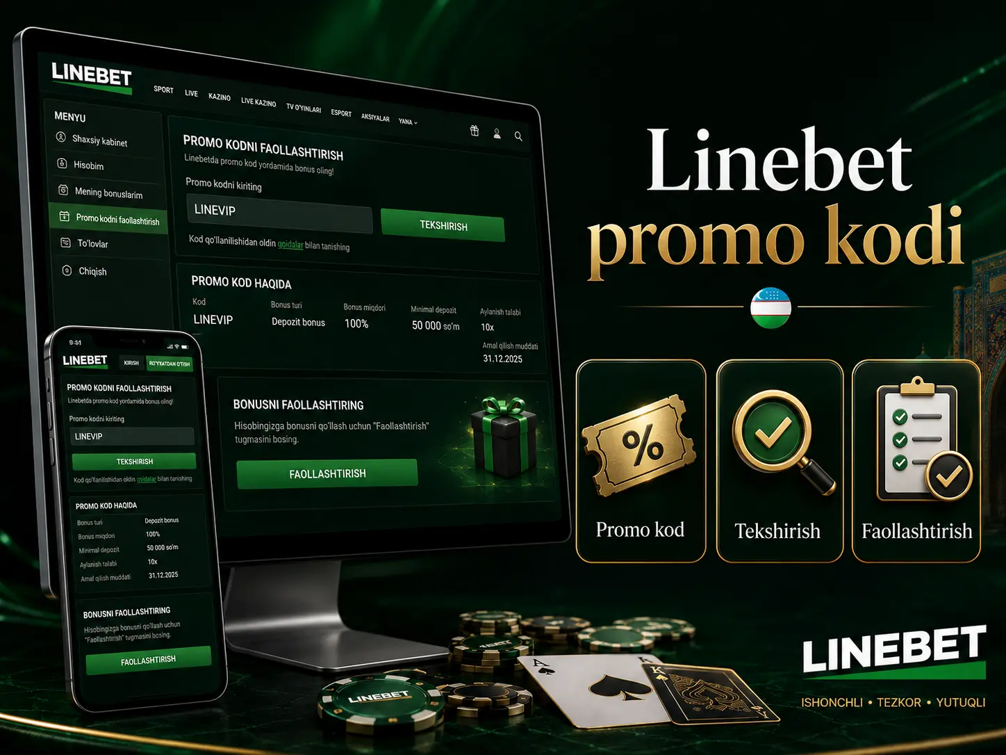 Linebet promo kodi 2026