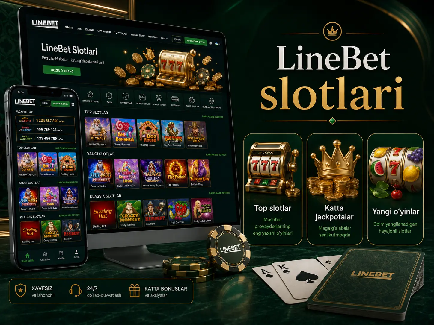 LineBet slotlari