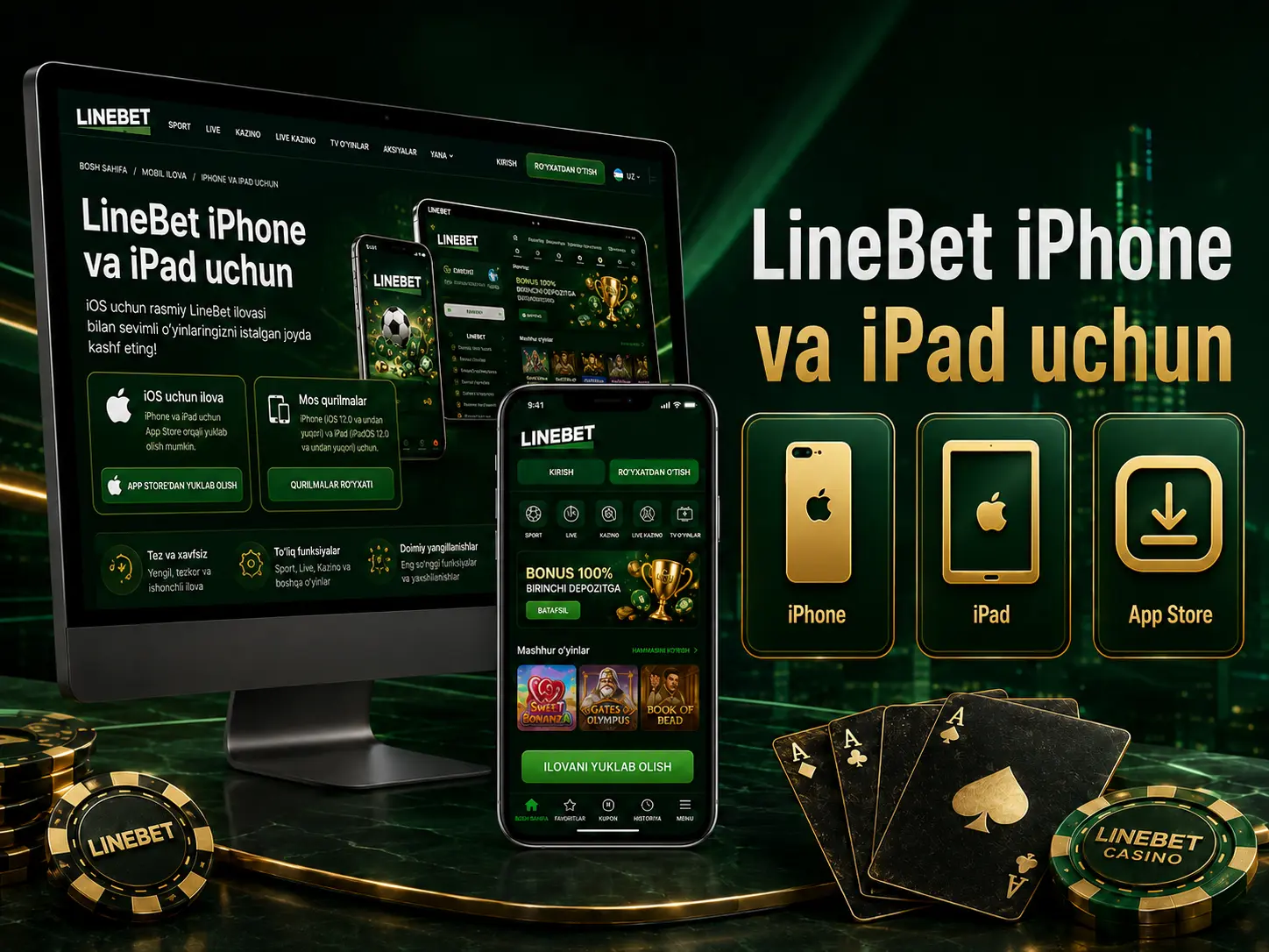 LineBet iPhone va iPad uchun