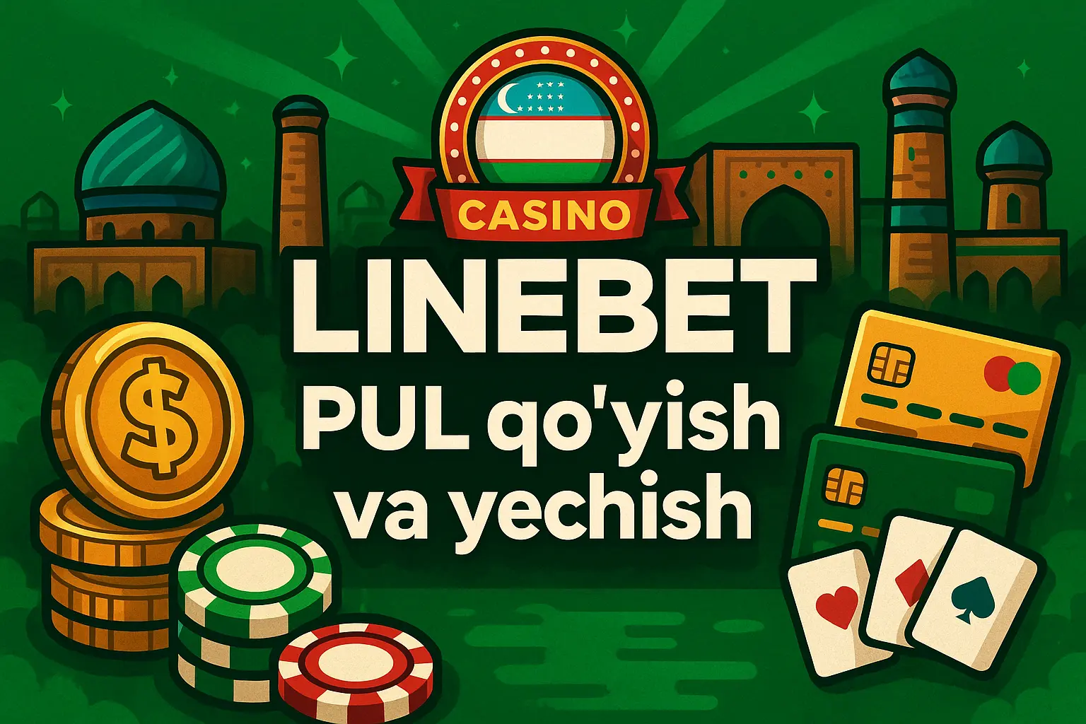 LineBet’da pul qo‘yish va yechish