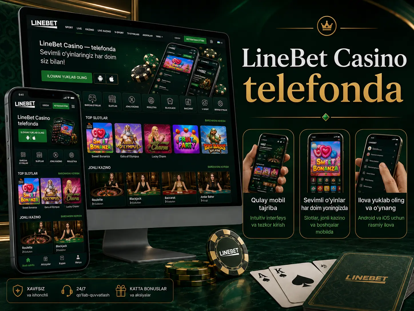 LineBet Casino telefonda